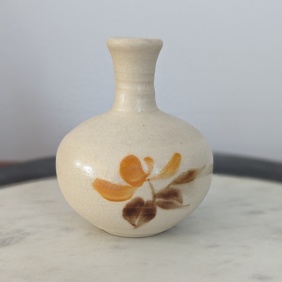Vintage Small Studio Pottery Hand Painted Vase - Picture 1 of 7